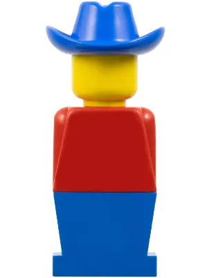 LEGOLAND - Red Torso, Blue Legs, Blue Cowboy Hat