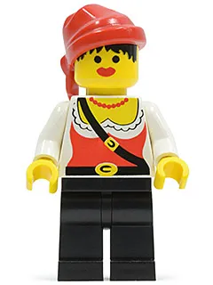 Pirate Female, Black Legs, Red Bandana