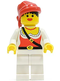 Pirate Female, White Legs, Red Bandana