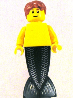 Merman - Dark Orange Hair (Undetermined Eyebrows)