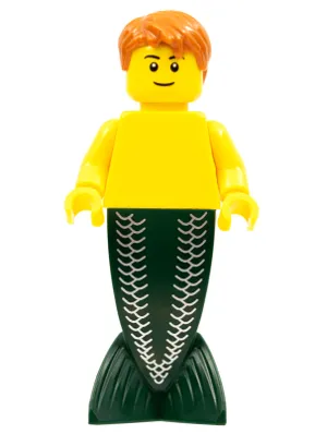 Merman - Dark Orange Hair, Black Eyebrows