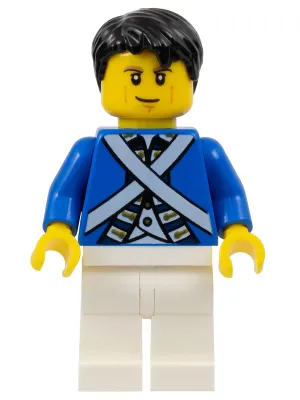 Bluecoat Soldier 6 - Cheek Lines, Black Hair