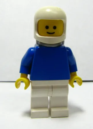Plain Blue Torso with Blue Arms, White Legs, White Classic Helmet, Air Tanks