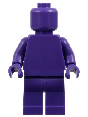 Plain Dark Purple Torso, Dark Purple Legs, Dark Purple Head (Monochrome)