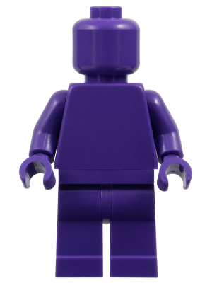 Plain Dark Purple Torso, Dark Purple Legs, Dark Purple Head (Monochrome)