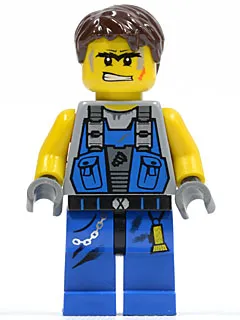 Power Miner - Orange Scar, Hair