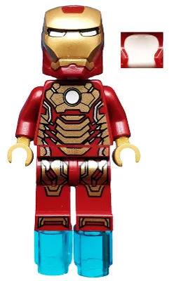 Iron Man - Mark 42 Armor, White Head, Foot Repulsors