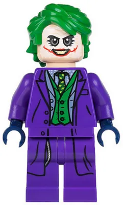 The Joker - Dark Purple Suit, Green Vest, Green Hair