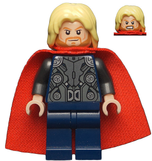 Thor - Spongy Cape, Dark Blue Legs