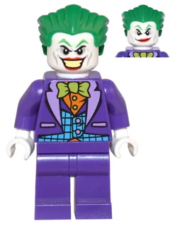 The Joker - Medium Azure Vest, Lime Bow Tie, Large Smile / Smirk