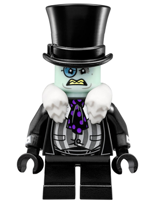 The Penguin - White Fur Collar, Black Suit, Angry
