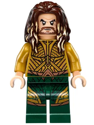 Aquaman - Dark Brown Long Hair, Dark Green Legs