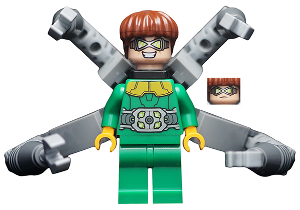 Dr. Octopus (Otto Octavius) / Doc Ock - Green Outfit, Long Mechanical Arms without Stickers
