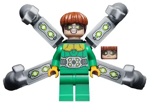 Dr. Octopus (Otto Octavius) / Doc Ock - Green Outfit, Long Mechanical Arms with Stickers