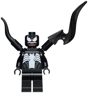 Venom - White Teeth Parted, 2 Back Appendages Asymmetrical