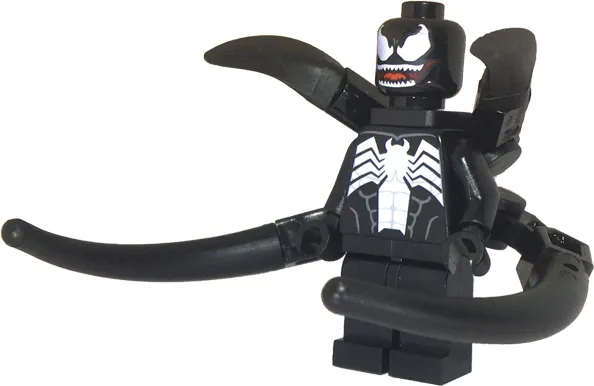 Venom - White Teeth Parted, 4 Back Appendages Medium