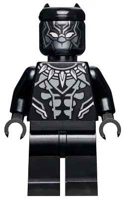 Black Panther - Dark Silver Armor, White Eyes