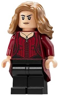 The Scarlet Witch (Wanda Maximoff) - Plain Legs, Medium Nougat Hair, Dark Red Cloth Skirt