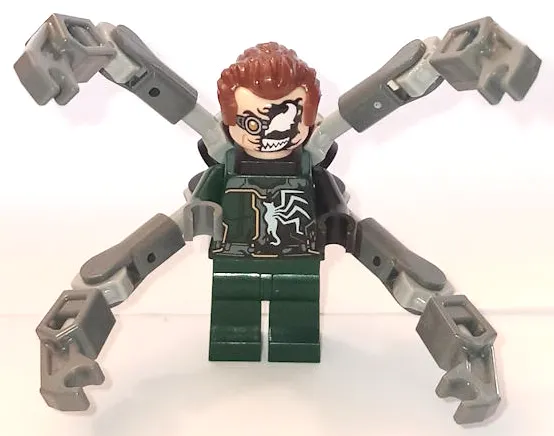 Dr. Octopus (Otto Octavius) / Doc Ock - Dark Green Suit Half Venomized, 4 Mechanical Arms