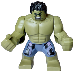 Hulk - Giant, Sand Blue Pants with Lavender Panels, Raging with Open Mouth