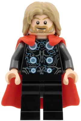 Thor - Flexible Rubber Cape, Black Legs, Dark Tan Tousled Hair