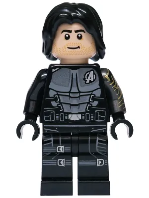 Winter Soldier (Bucky Barnes) - Black Hair, Printed Left Arm