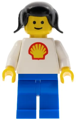 Shell - Classic - Blue Legs, Black Pigtails Hair