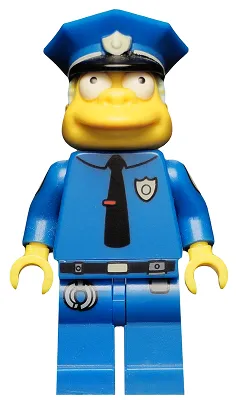 Chief Wiggum, The Simpsons, Series 1 (Minifigure Only without Stand and Accessories)