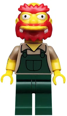 Groundskeeper Willie, The Simpsons, Series 2 (Minifigure Only without Stand and Accessories)