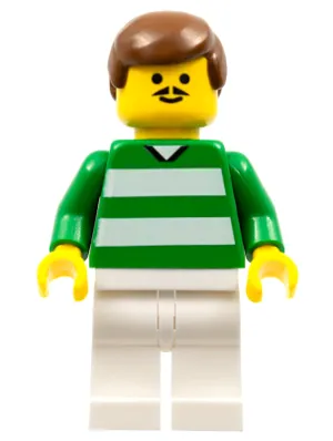 Soccer Player - Green and White Team with Number 4 on Back