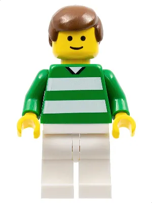Soccer Player - Green and White Team with Number 10 on Back