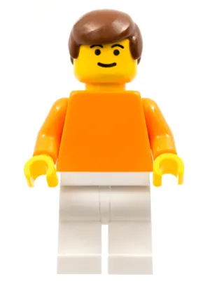 Plain Orange Torso with Orange Arms, White Legs, Brown Male Hair (Dutch National Player)