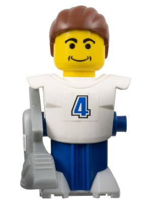 McDonald's Sports Soccer Player - White Torso and Blue Base with Stickers