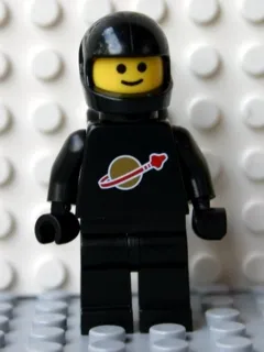 Classic Space - Black with Air Tanks and Motorcycle (Standard) Helmet (Reissue)