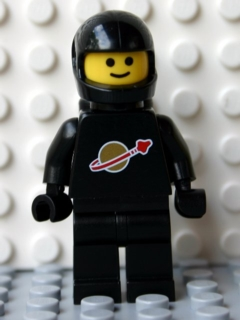Classic Space - Black with Air Tanks and Motorcycle (Standard) Helmet (Reissue)