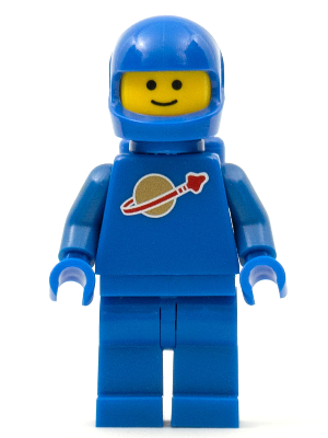Classic Space - Blue with Air Tanks and Motorcycle (Standard) Helmet (Reissue)