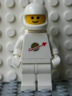 Classic Space - White with Air Tanks and Motorcycle (Standard) Helmet (Reissue)