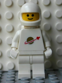 Classic Space - White with Air Tanks and Motorcycle (Standard) Helmet (Reissue)