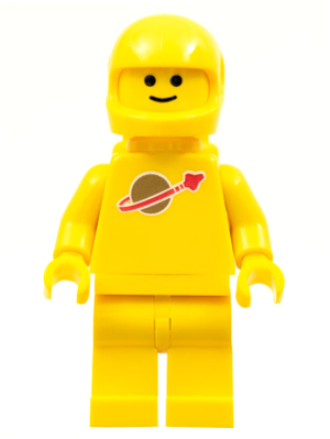 Classic Space - Yellow with Air Tanks and Motorcycle (Standard) Helmet (Reissue)