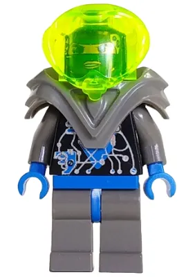 Insectoids Zotaxian Alien - Female, Gray and Blue with Silver Circuits, with Armor (Gypsy Moth / Navigator Sharp)