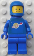 Classic Space - Blue with Air Tanks, Stickered Torso Pattern