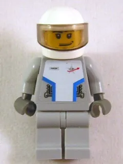 Star Justice Astronaut 1 - with Torso Sticker (Silver Badge), Smirk and Stubble Beard