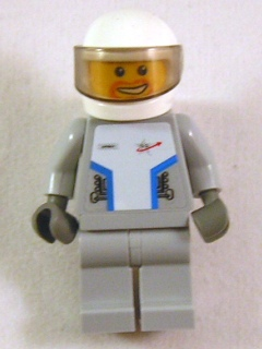 Star Justice Astronaut 3 - with Torso Sticker (Beard Around Mouth, Silver Badge)