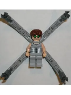 Dr. Octopus (Otto Octavius) / Doc Ock, Light Bluish Gray Torso, Light Bluish Gray Legs - With Arms