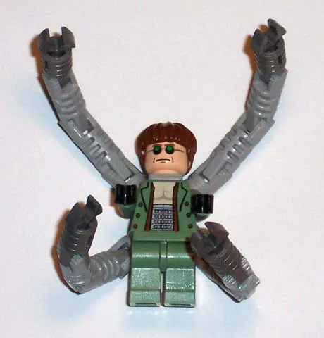Dr. Octopus (Otto Octavius) / Doc Ock, Sand Green Jacket, Sand Green Legs, Thin Smirk - With Arms