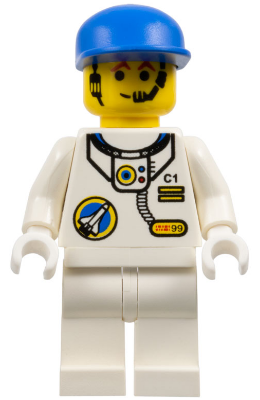 Space Port - Astronaut C1, White Legs, Blue Cap