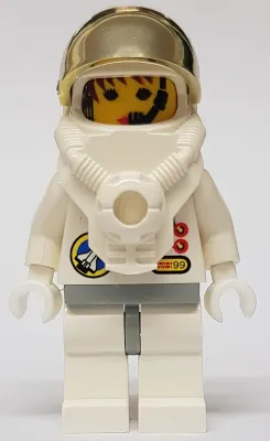 Space Port - Astronaut 2 Red Buttons, White Legs with Light Gray Hips, Female