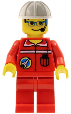 Space Port - Ground Control, White Construction Helmet