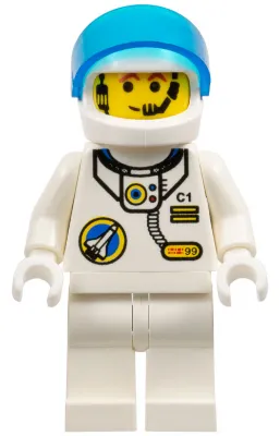 Space Port - Astronaut C1, White Legs, White Helmet, Visor