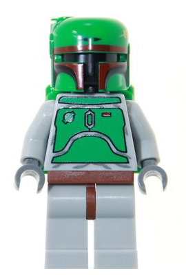 Boba Fett - Bluish Grays - Dark Red Helmet Highlights